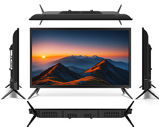 Téléviseur Android 4K de 43 pouces Smart Dolby Digital Plus avec boîtier métallique