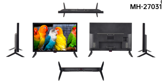 Téléviseur LED haute définition de 27 pouces DC 12V support USB pour salle de réunion